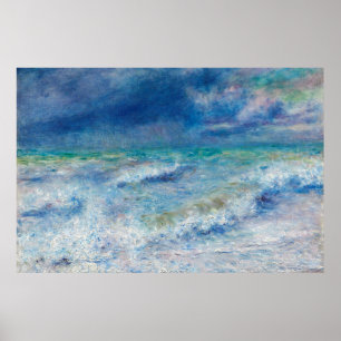 Poster Paysage bleu de Renoir Impressionniste Peinture
