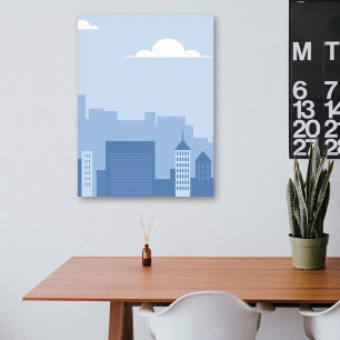 Poster Paysage bleu vertical