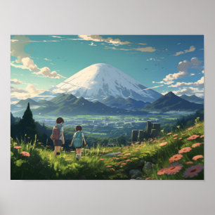 Poster Paysage d'Anime