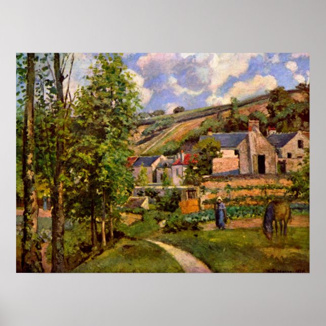 Poster Paysage d'art de Pissarro (Devant)