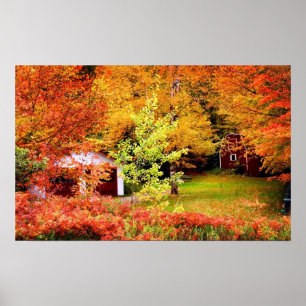 Poster Paysage d'automne