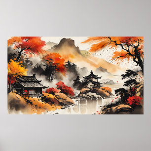 Poster Paysage d'automne