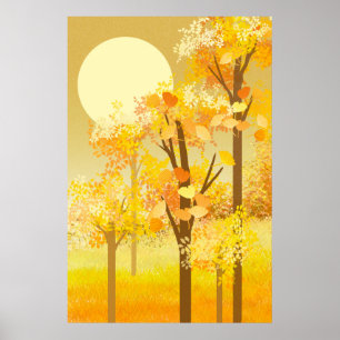 Poster Paysage d'automne