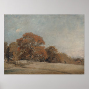 Poster Paysage d'automne, Bergholt Est - Constable