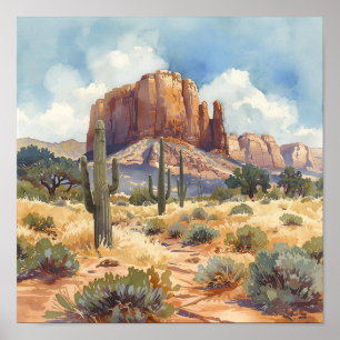 Poster Paysage de canyon du désert du Sud-Ouest