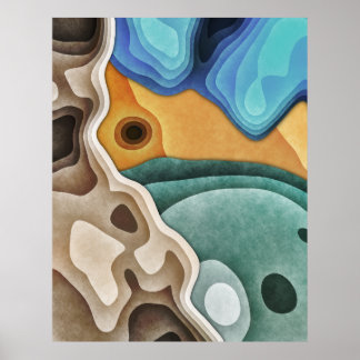 Poster Paysage de couches