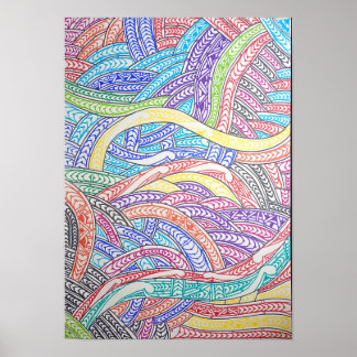 Poster Paysage de design maori ultime