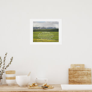 Poster Paysage de Green Valley en Irlande