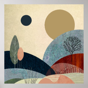 Poster Paysage de Imaginaire Hills