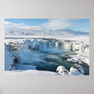 Poster Paysage de la cascade de Godafoss
