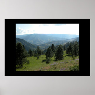 Poster Paysage de la montagne Idaho