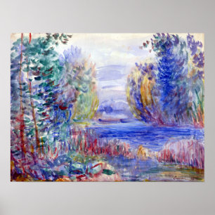Poster Paysage de la rivière Pierre-Auguste Renoir, 1890