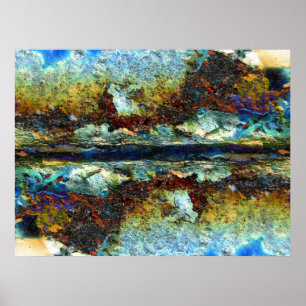 Poster Paysage de la rouille