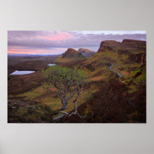 Poster Paysage de lever de soleil de Quiraing sur Skye