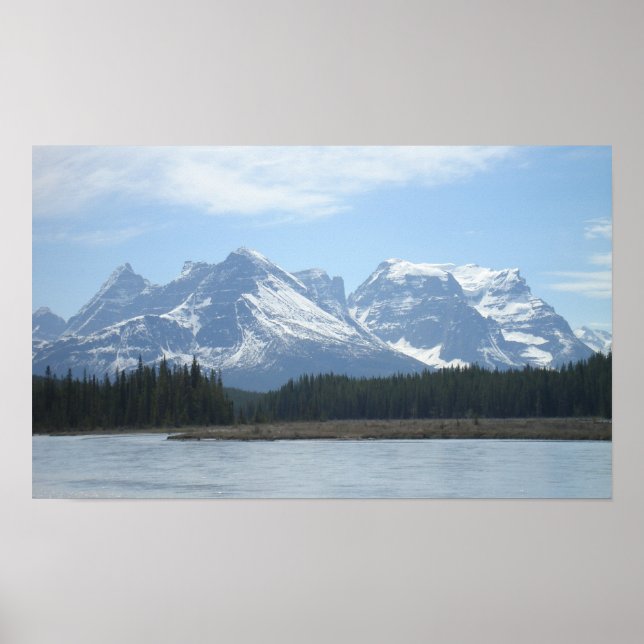 Poster Paysage de Lower Sunwapta Falls (Devant)