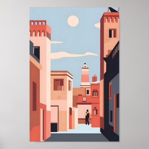 Poster Paysage de Marrakech Elegance 4K
