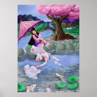 Poster Paysage de Mermaid Koi