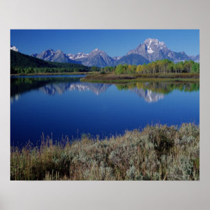 Poster Paysage de montagne - Wyoming