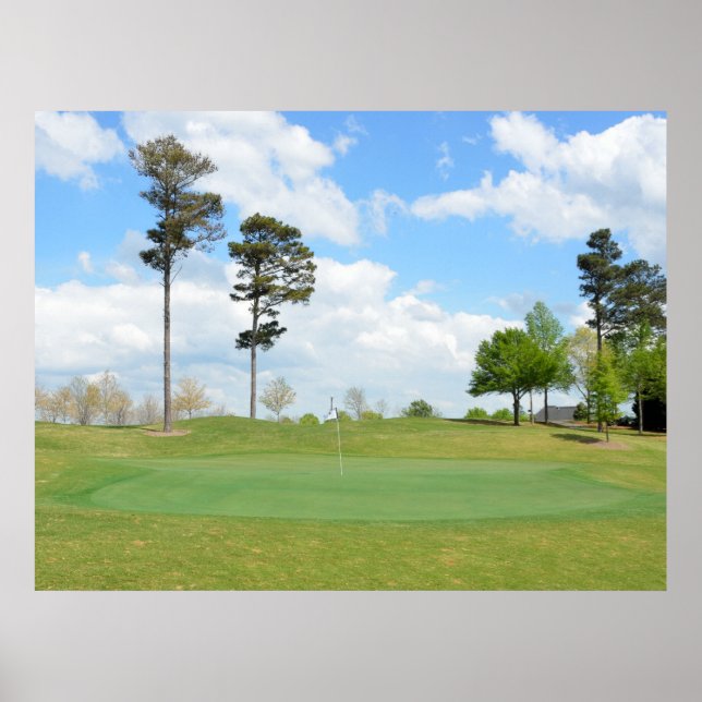 Poster Paysage de parcours de golf (Devant)