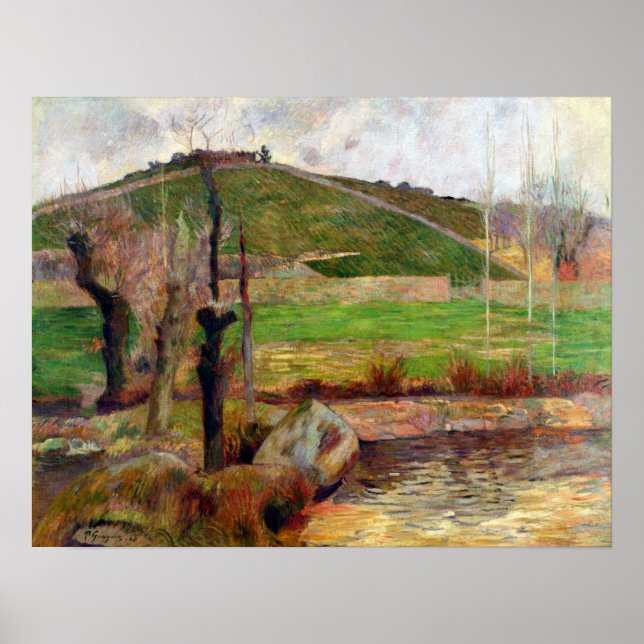 Poster Paysage de Paul Gauguin près de Pont-Aven (Devant)