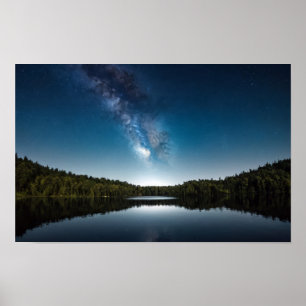 Poster Paysage de plein air de lac Nature Calme Paisible