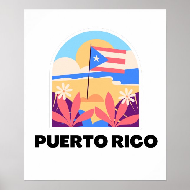 Poster Paysage de Porto Rico (Devant)