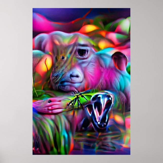 Poster Paysage de rêve vif : Agrizoophobie (Devant)