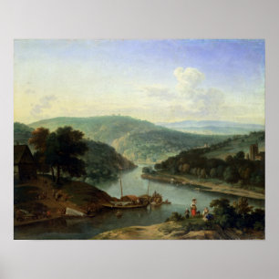 Poster Paysage de rivière, 1697