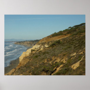 Poster Paysage de voyage panoramique du littoral californ