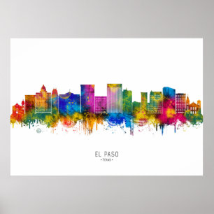 Poster Paysage d'El Paso Texas