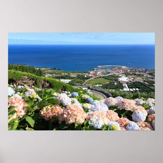 Poster Paysage des Açores (Devant)