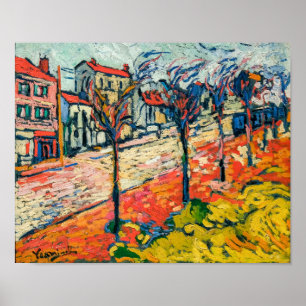 Poster Paysage des banlieues   Maurice de Vlaminck  