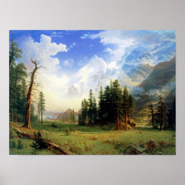 Poster Paysage des montagnes (Devant)