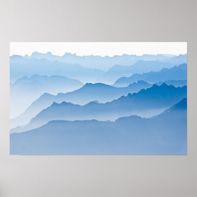 Poster Paysage des montagnes | Suisse (Devant)