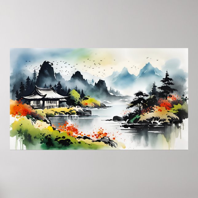 Poster Paysage d'été (Devant)