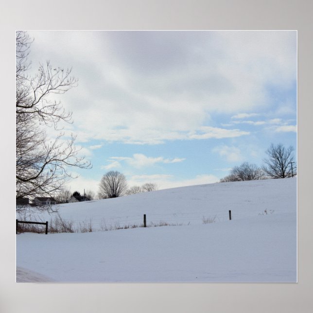 Poster Paysage d'hiver (Devant)
