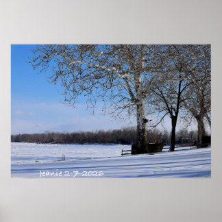 Poster Paysage d'hiver