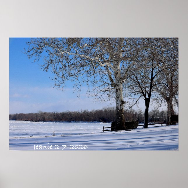 Poster Paysage d'hiver (Devant)