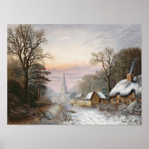 Poster Paysage d'hiver, 1869