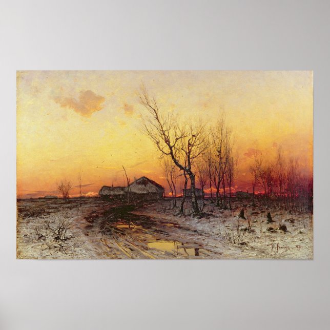 Poster Paysage d'hiver 2 (Devant)