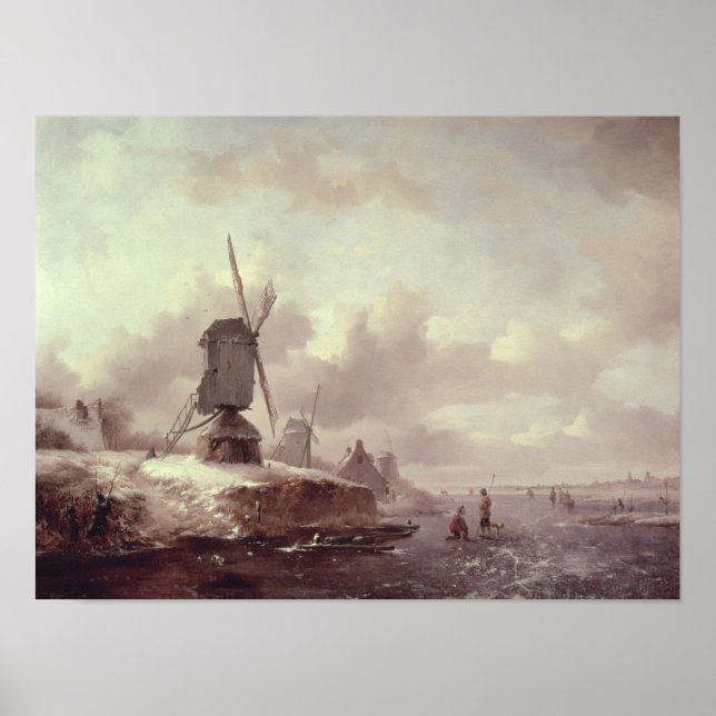 Poster Paysage d'hiver 2 (Devant)