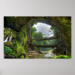 Poster Paysage d'imaginaire