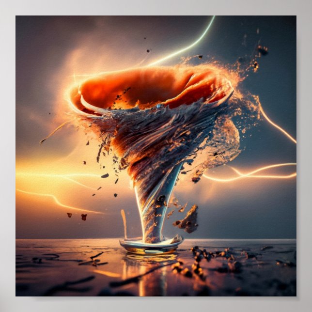 Poster Paysage Dreamy généré par l'IA (Devant)