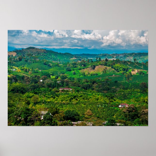Poster Paysage du café (Devant)