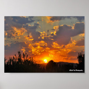 Poster Paysage du ciel matinal au lever du soleil