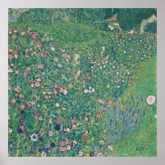 Poster Paysage du jardin italien — Gustav Klimt (1913)