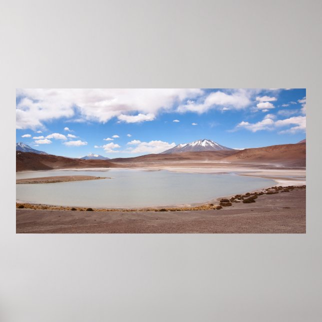 Poster Paysage du lac sur l'affiche de l'Altiplano (Devant)