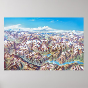 Poster Paysage du parc national des Cascades-du-Nord (pas