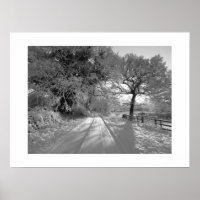 Paysage enneigé : Cheshire