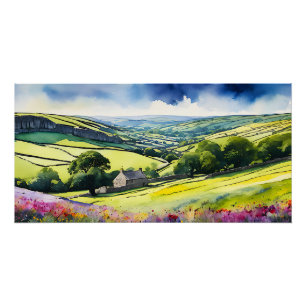 Poster Paysage étendu "Stonedale" Yorkshire Dales Scène